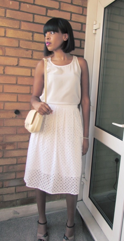 White summer skirt